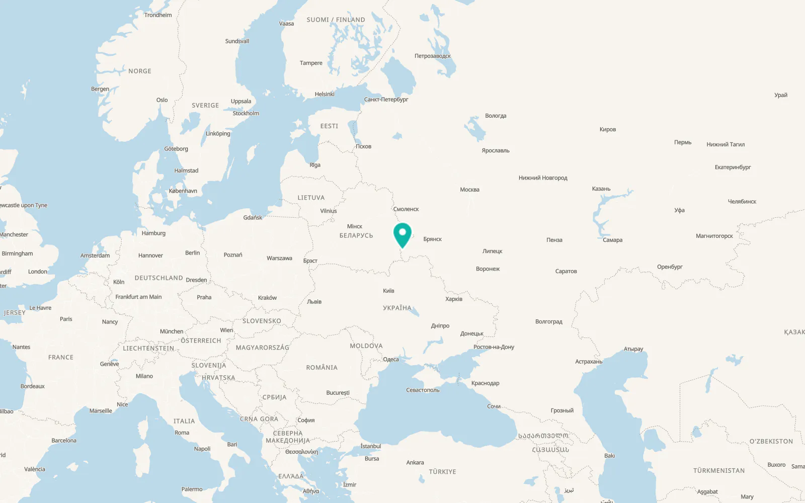 Map of Staryye Bobovichi