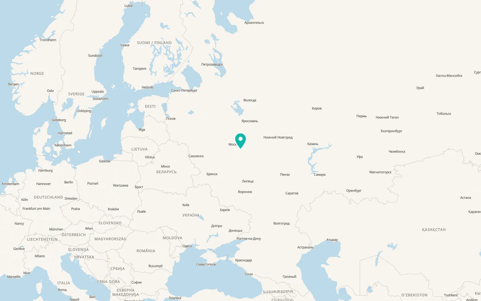 Map of Stepanshchino