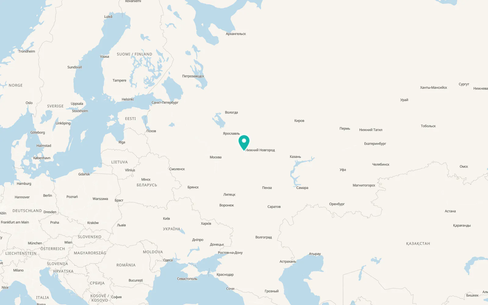 Map of Stepantsevo