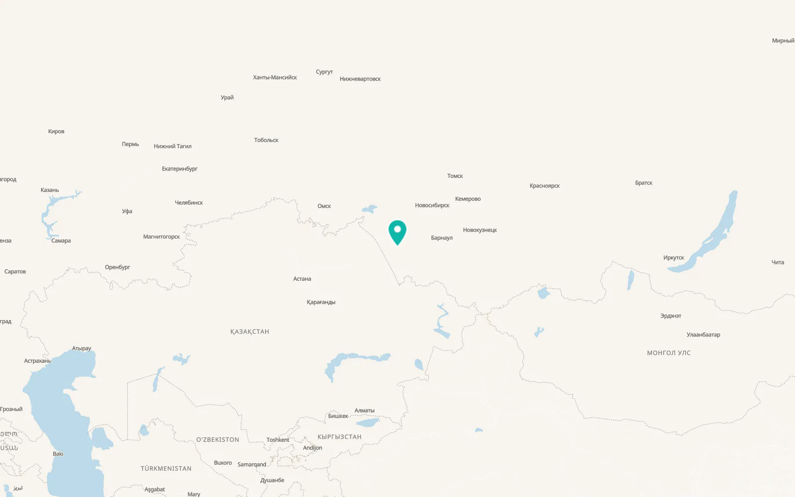 Map of Stepnoye Ozero