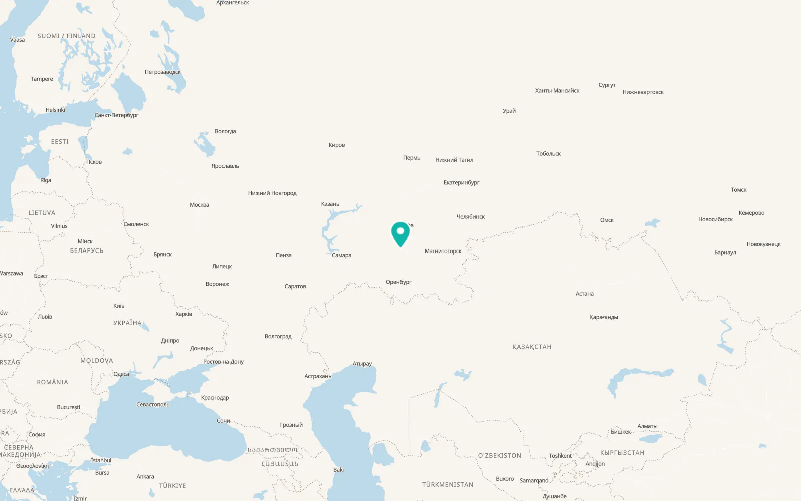 Map of Sterlibashevo