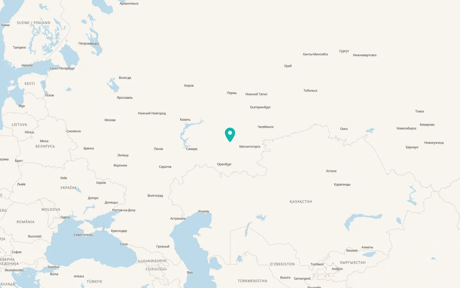 Map of Sterlitamak