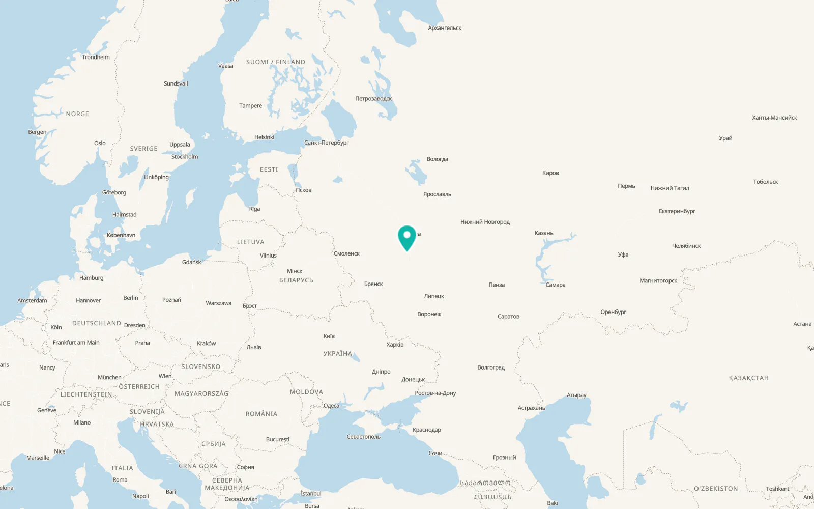 Map of Strakhovo