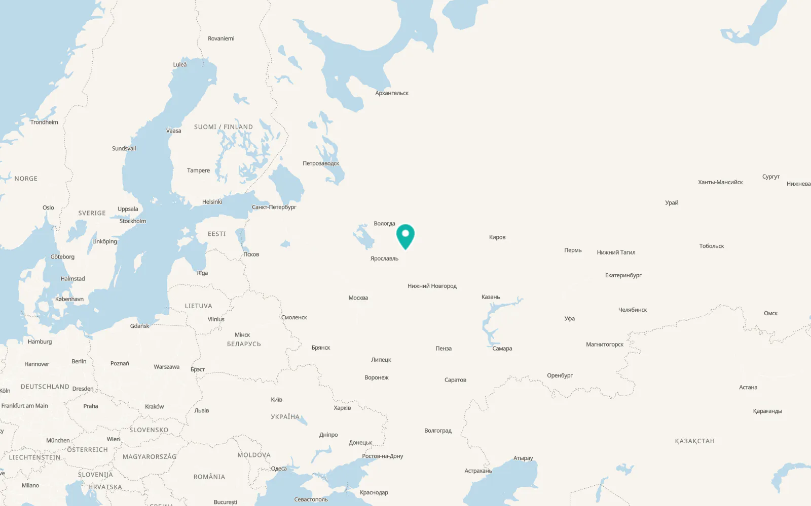 Map of Sudislavl’