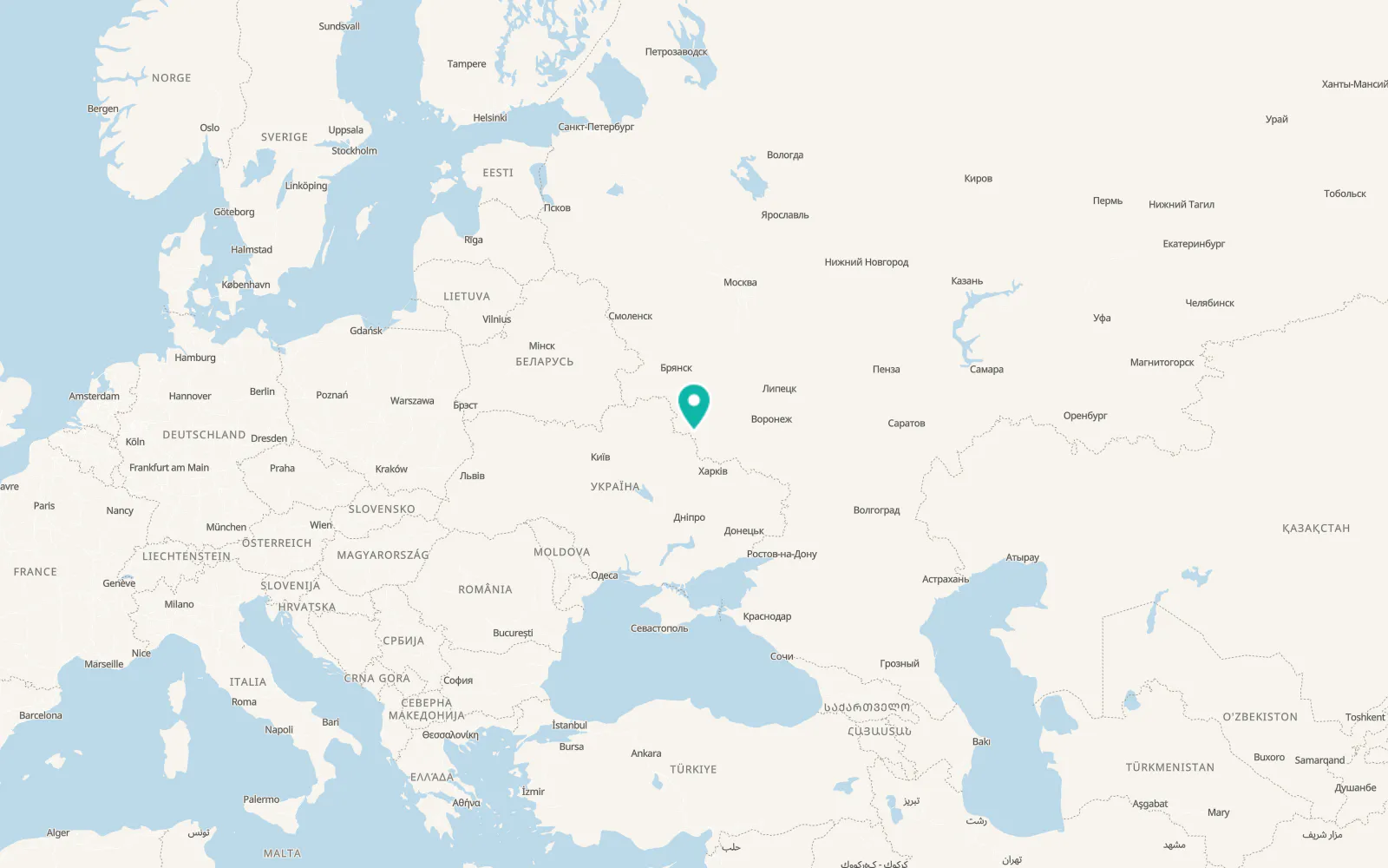 Map of Sudzha