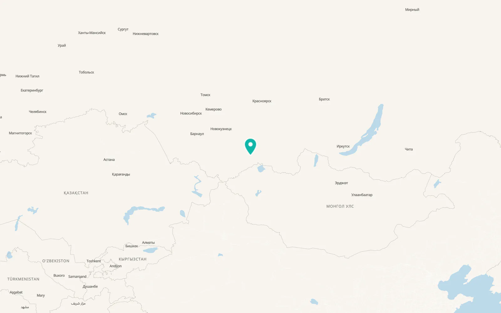 Map of Sug-Aksy
