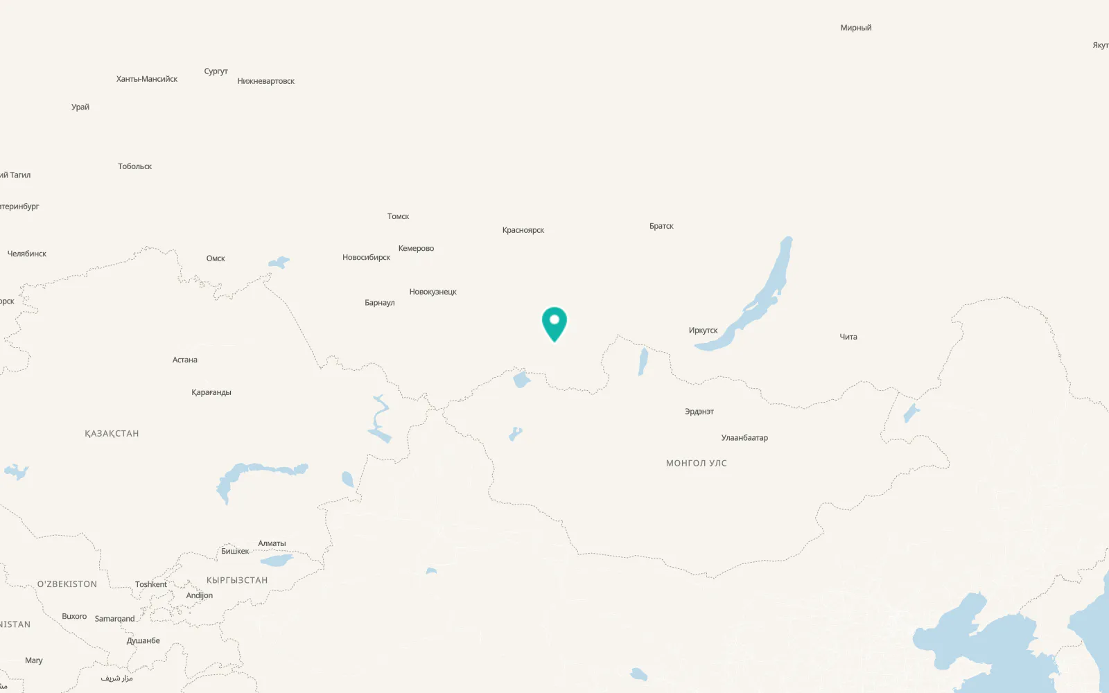 Map of Sug-Bazhy