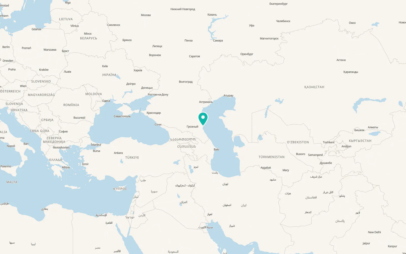 Map of Sulak