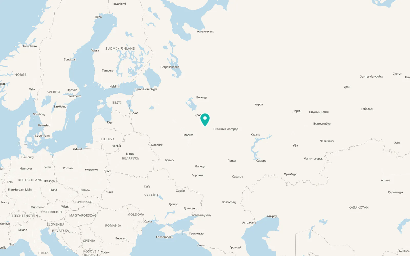 Map of Suzdal’