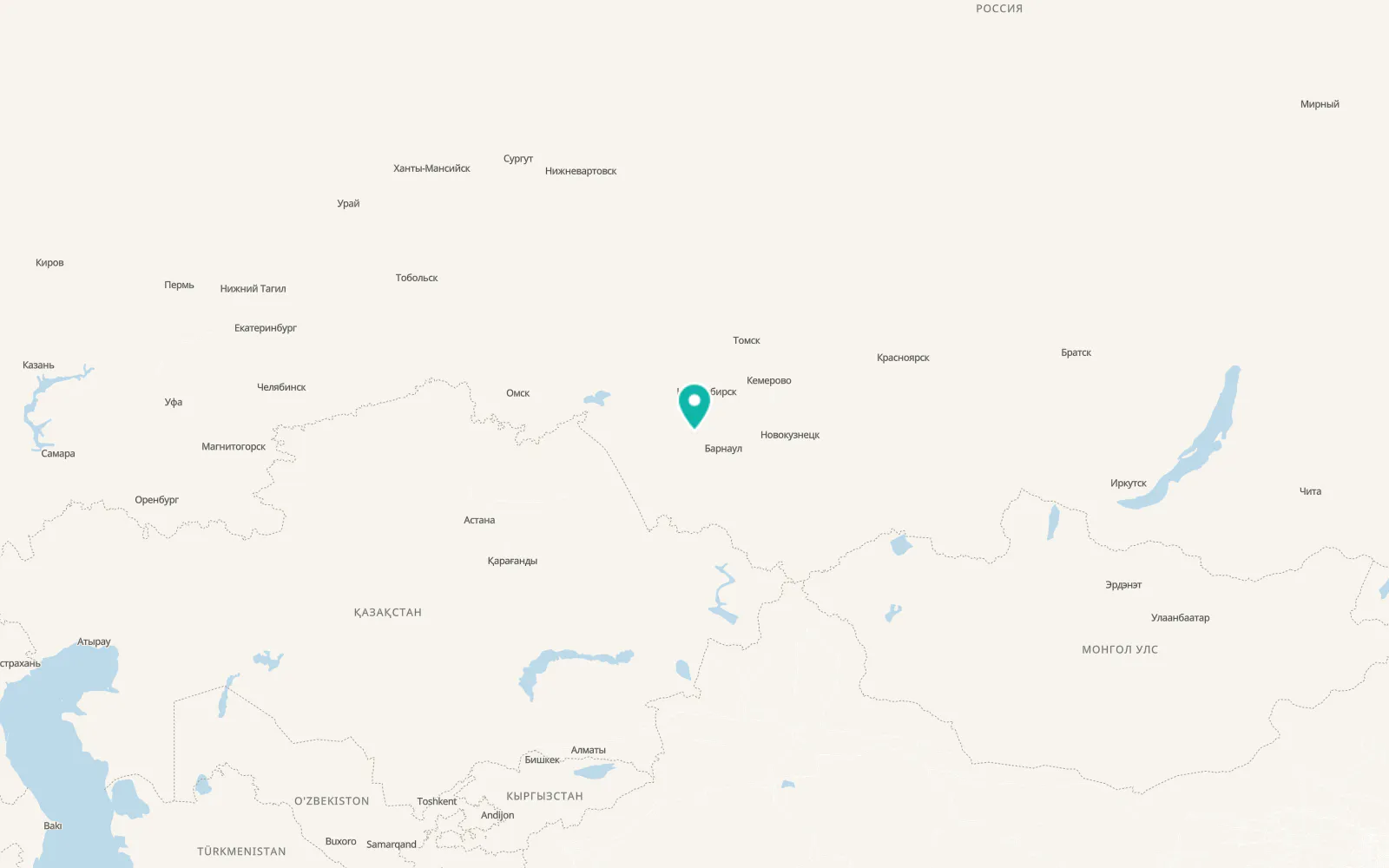Map of Suzun