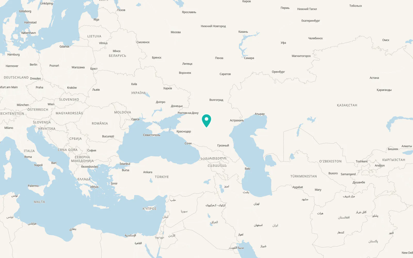 Map of Svetlograd
