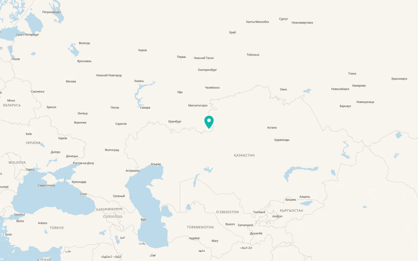 Map of Svetlyy