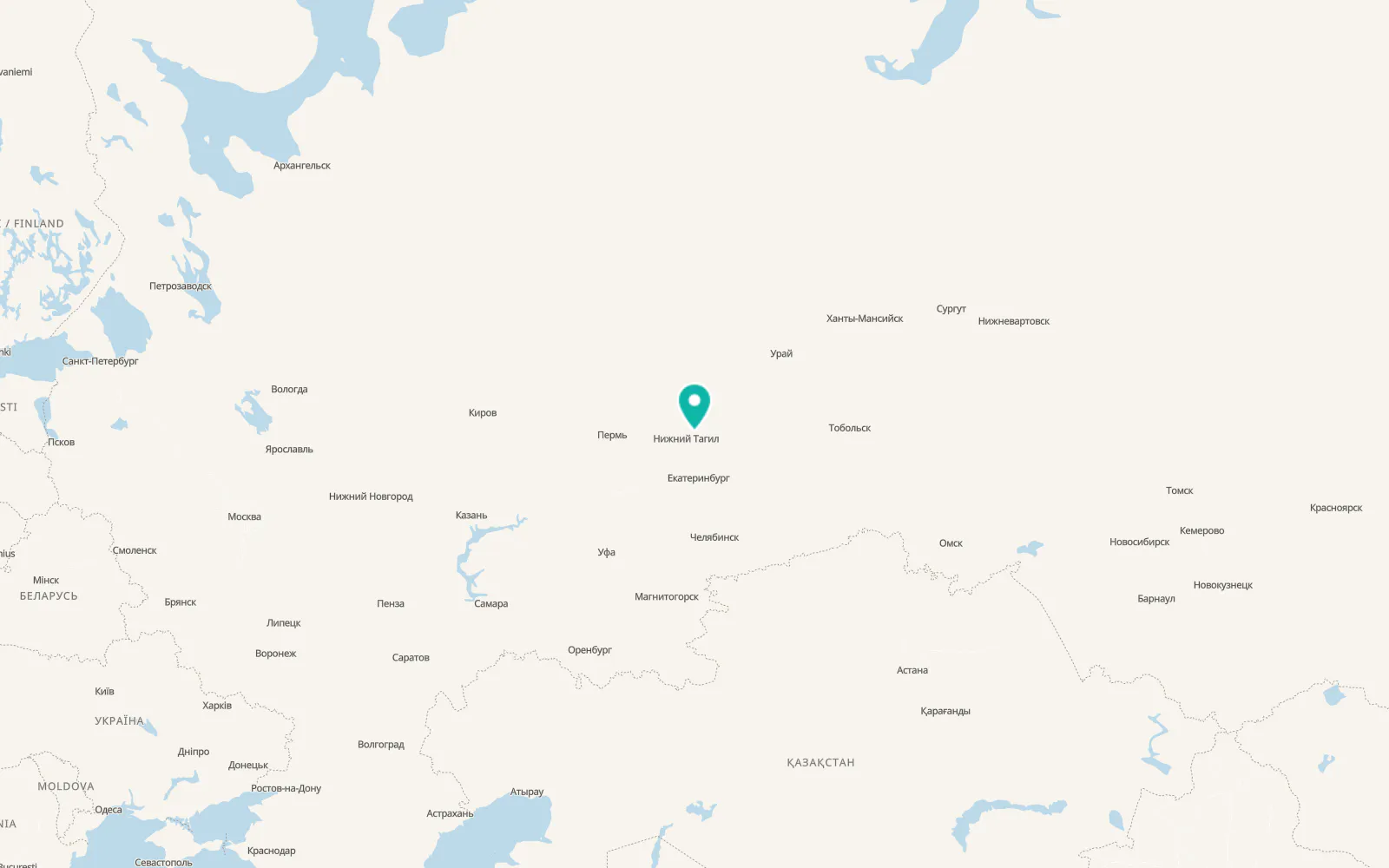 Map of Svobodnyy