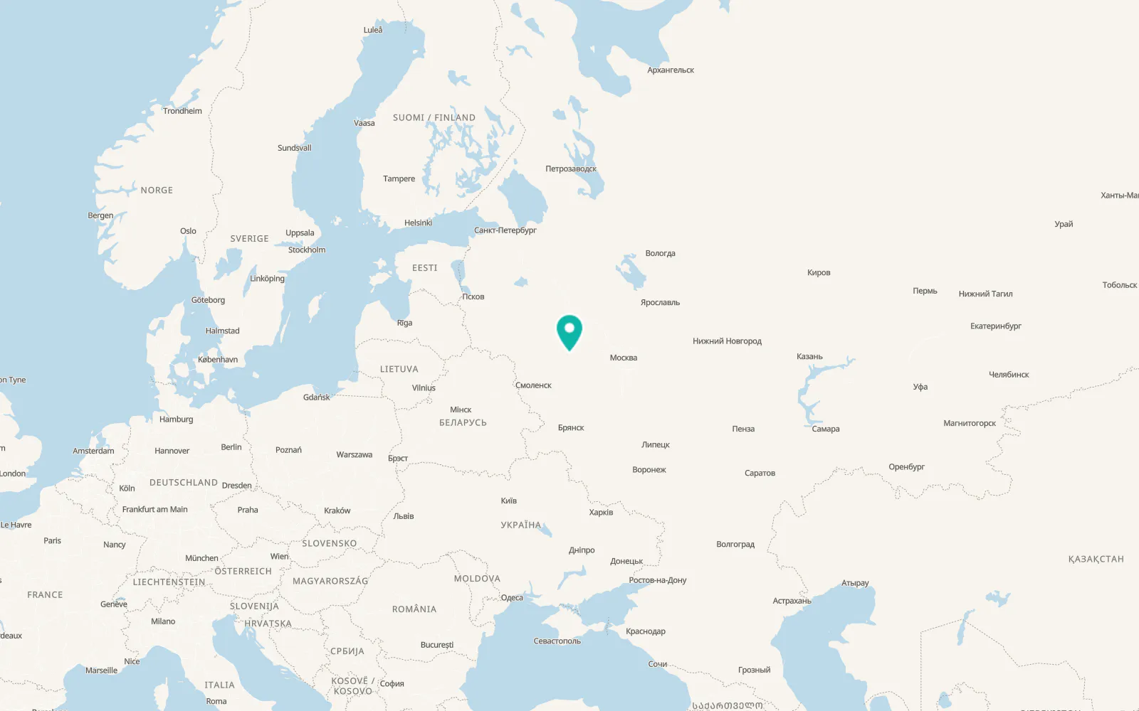Map of Sychëvka