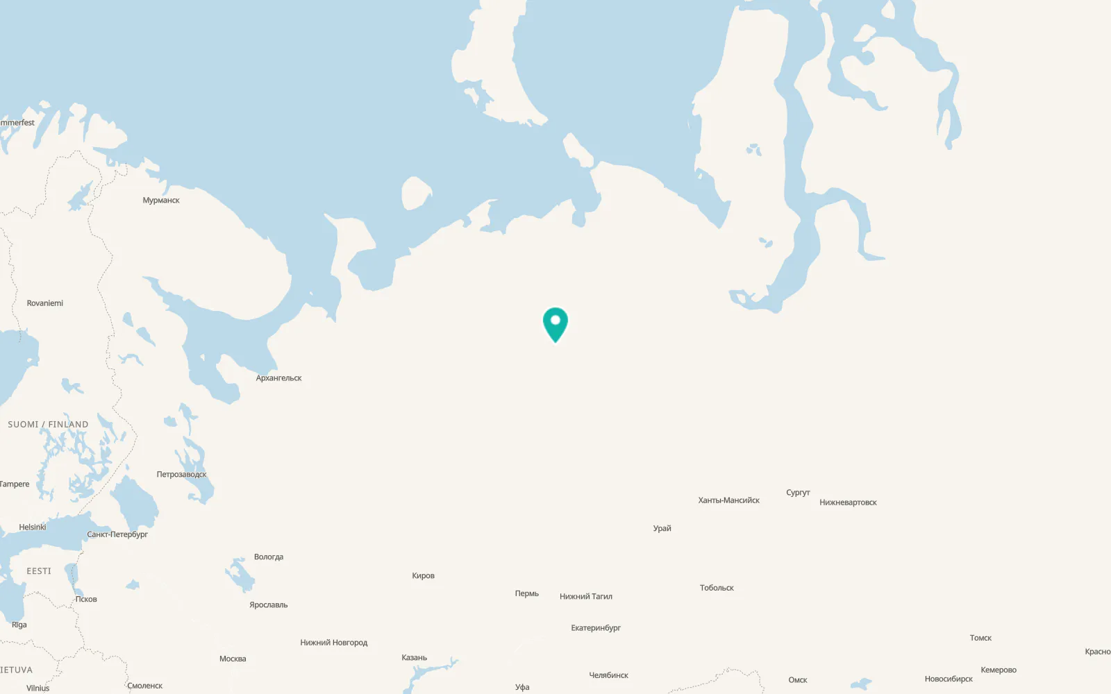 Map of Synya