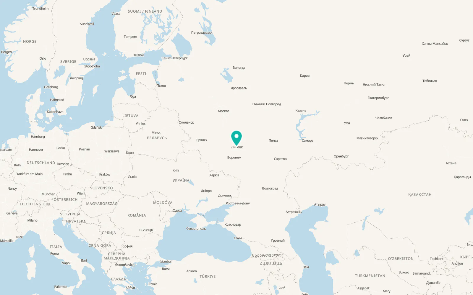 Map of Syrskoye