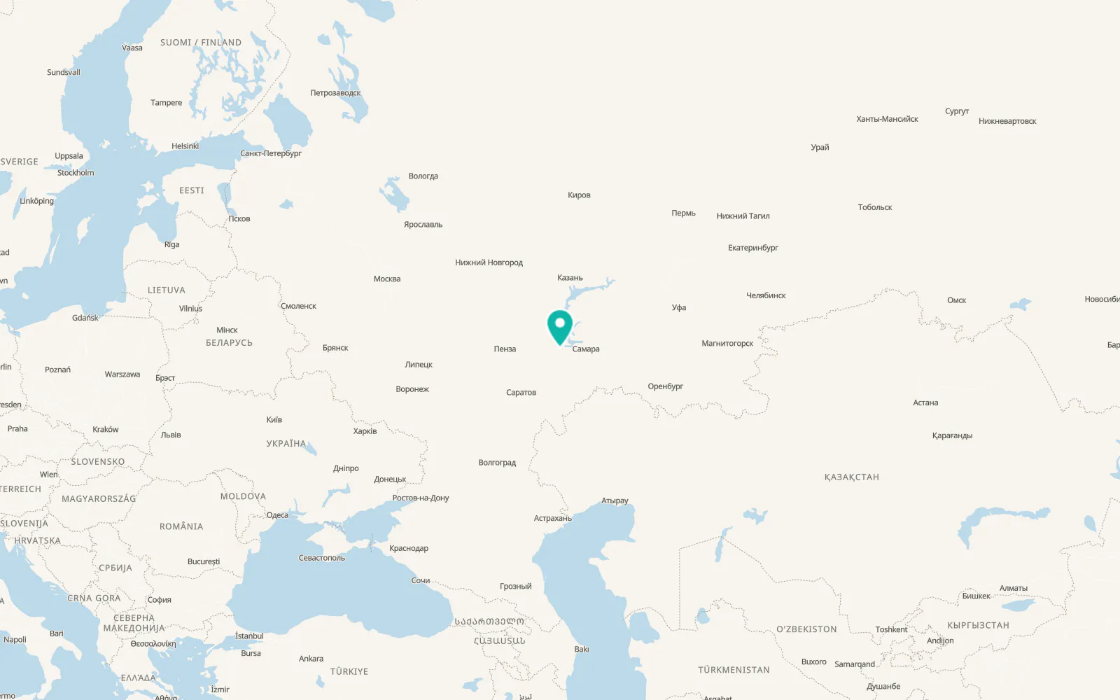 Map of Syzran