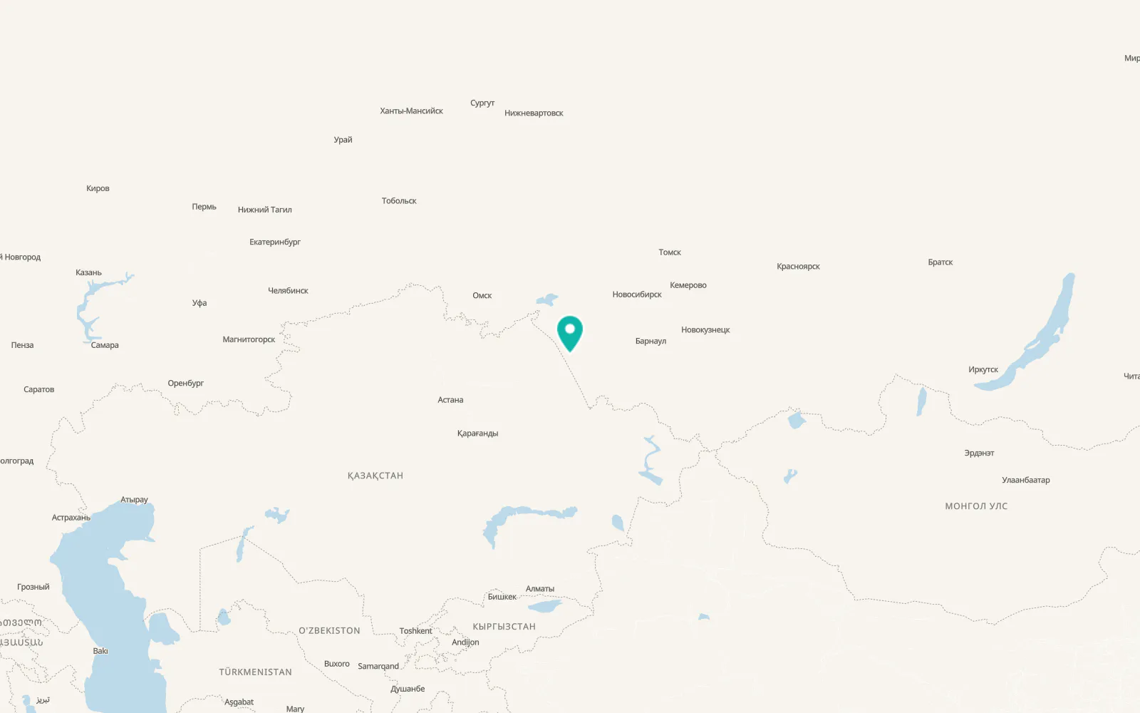 Map of Tabuny