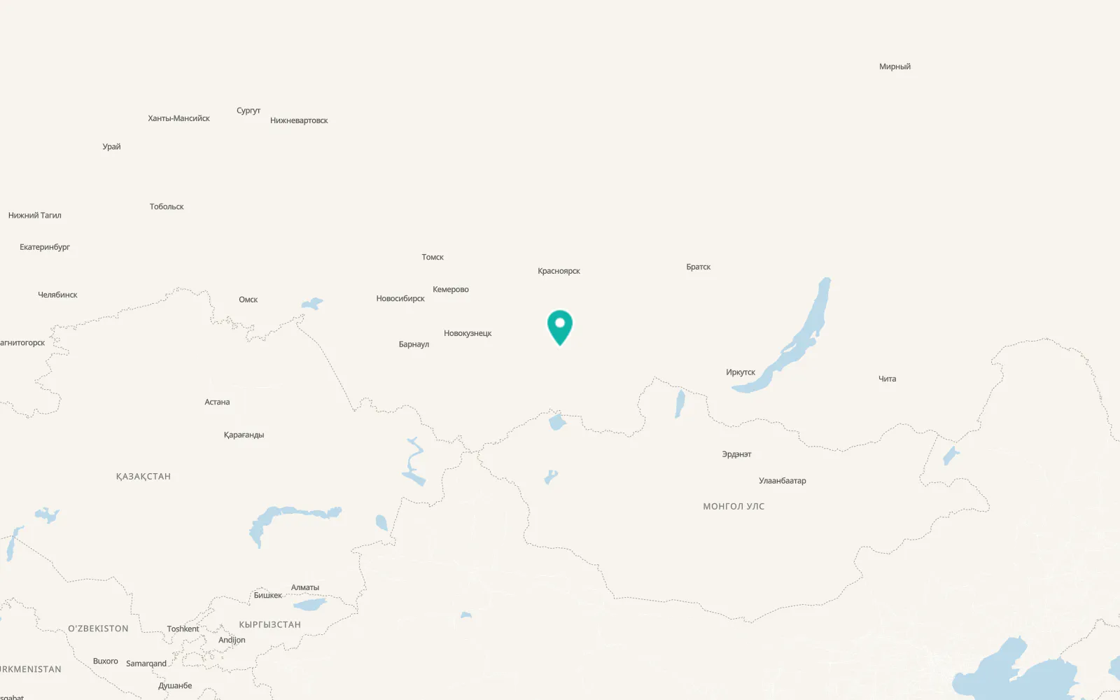 Map of Tanzybey