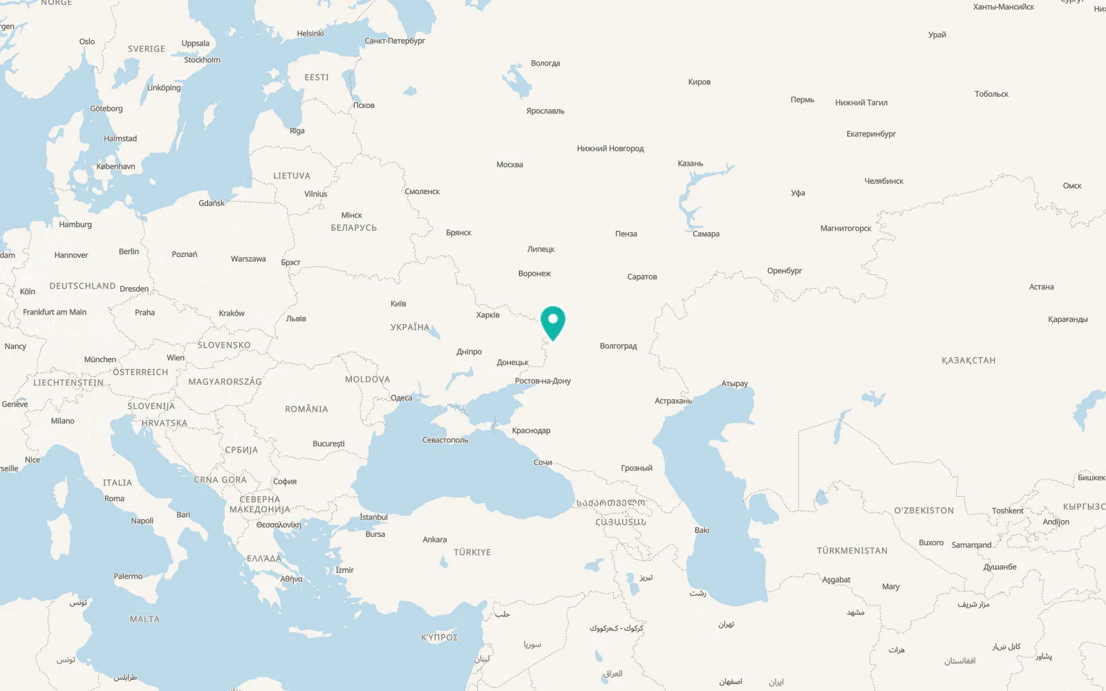 Map of Tarasovskiy