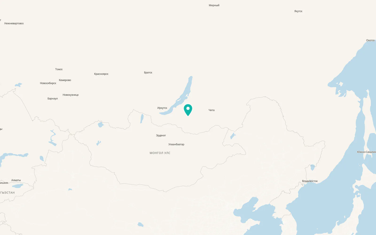 Map of Tarbagatay