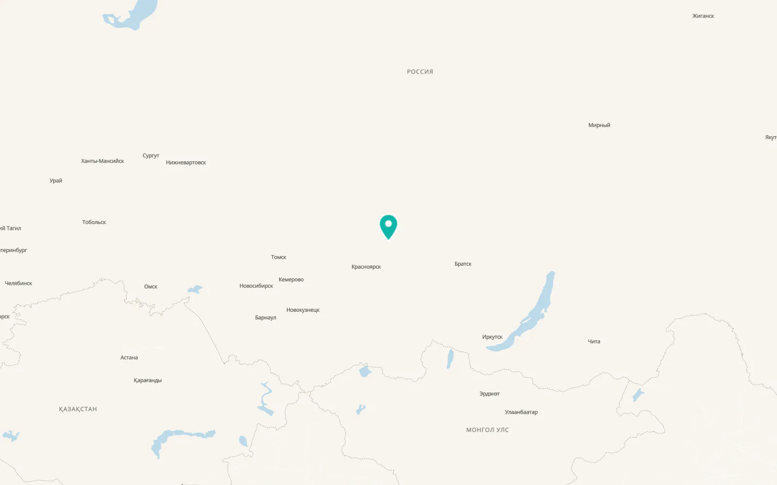 Map of Taseyevo