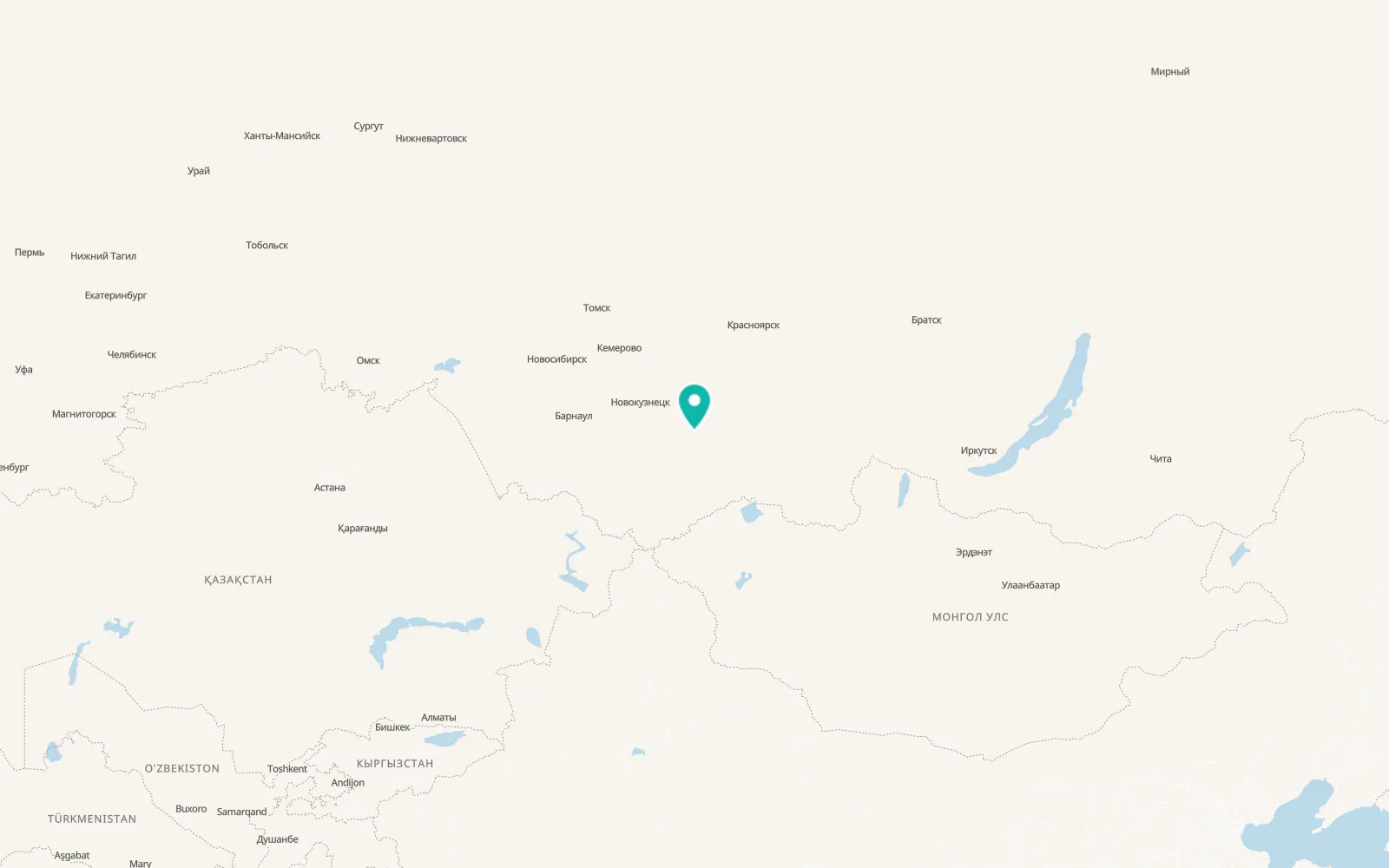 Map of Tashtyp