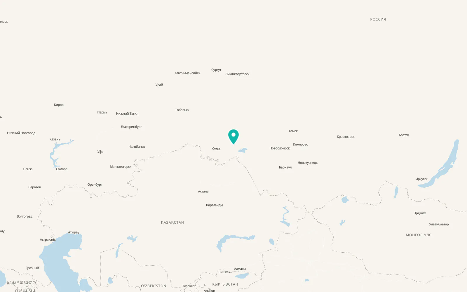 Map of Tatarsk