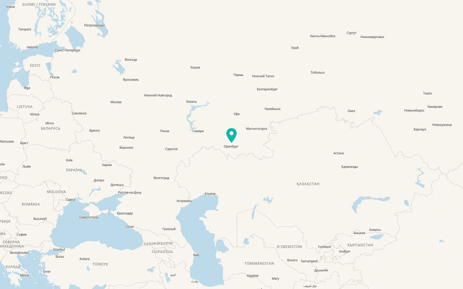 Map of Tatarskaya Kargala