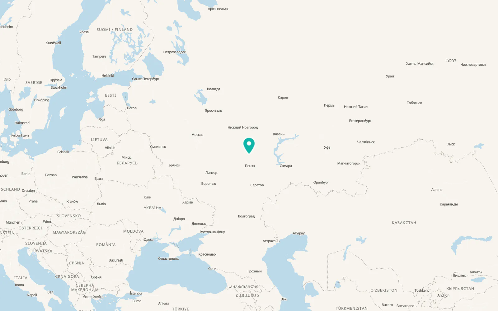 Map of Tatarskaya Pishlya