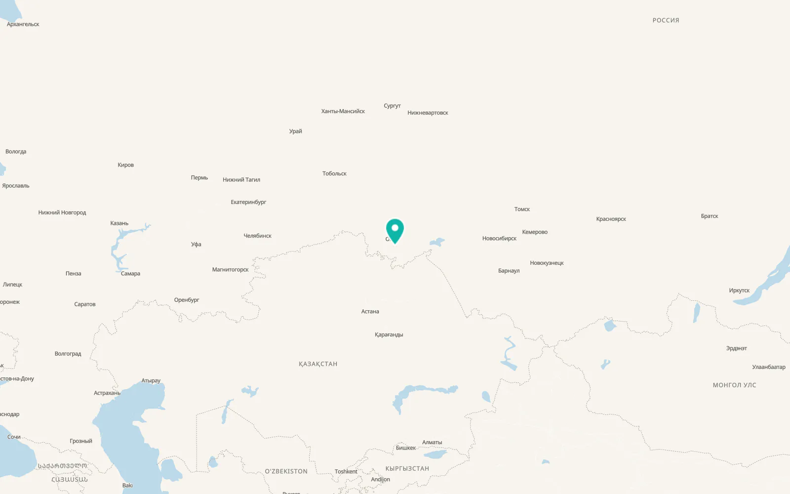 Map of Tavricheskoye