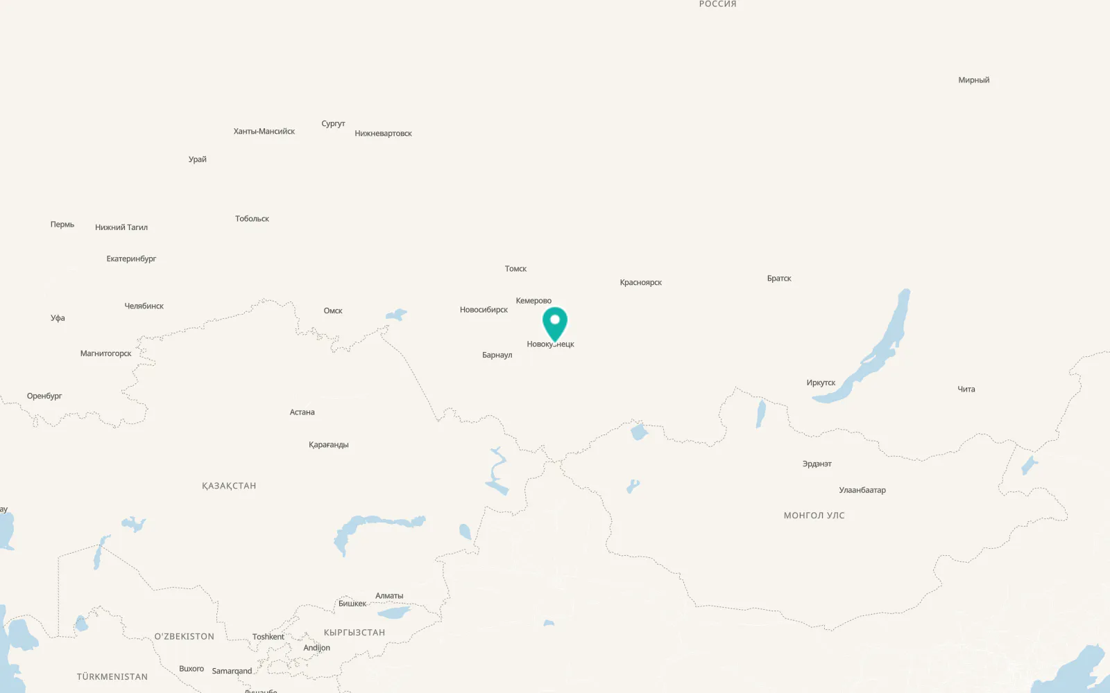 Map of Tayzhina
