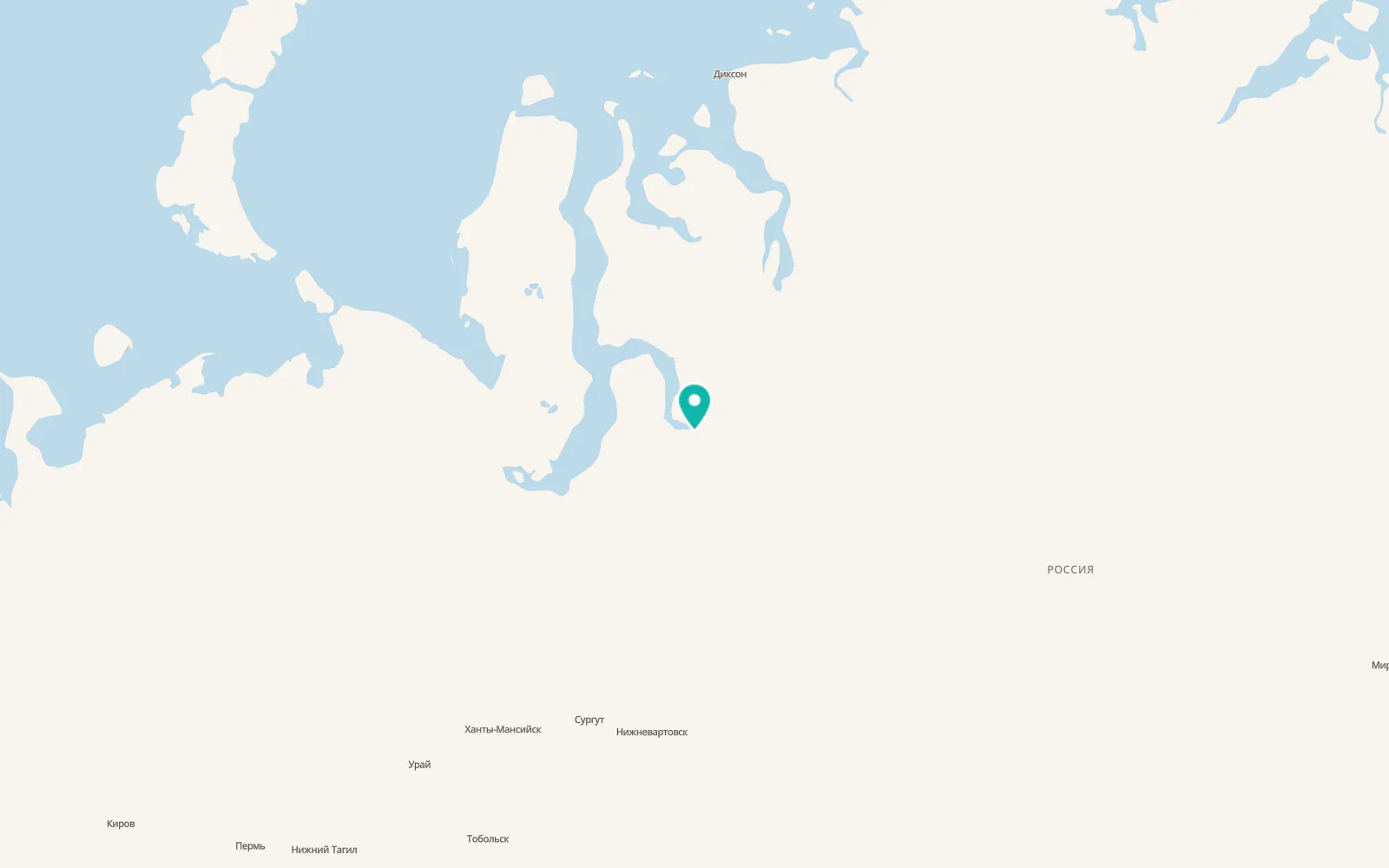 Map of Tazovsky