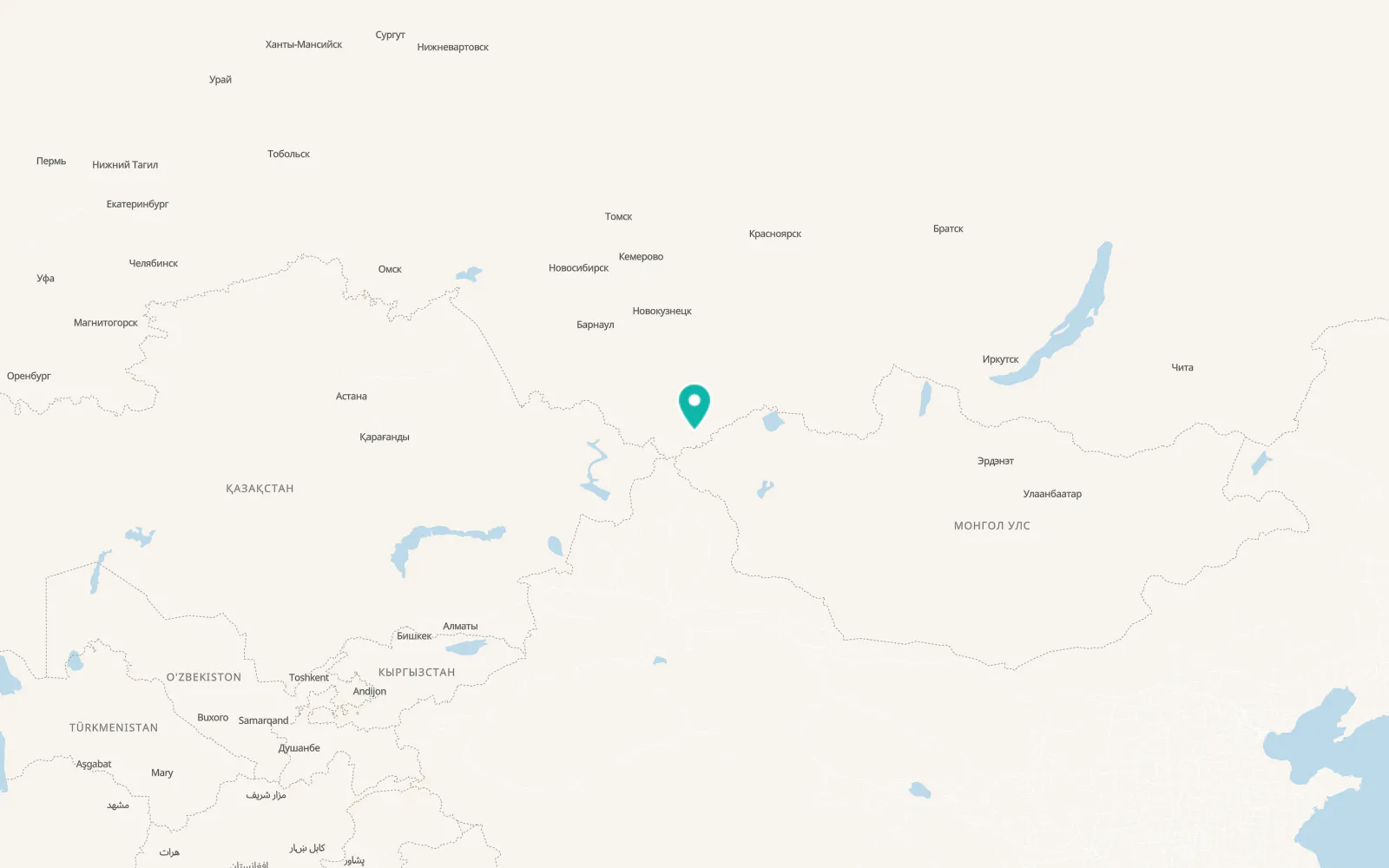 Map of Tebeler