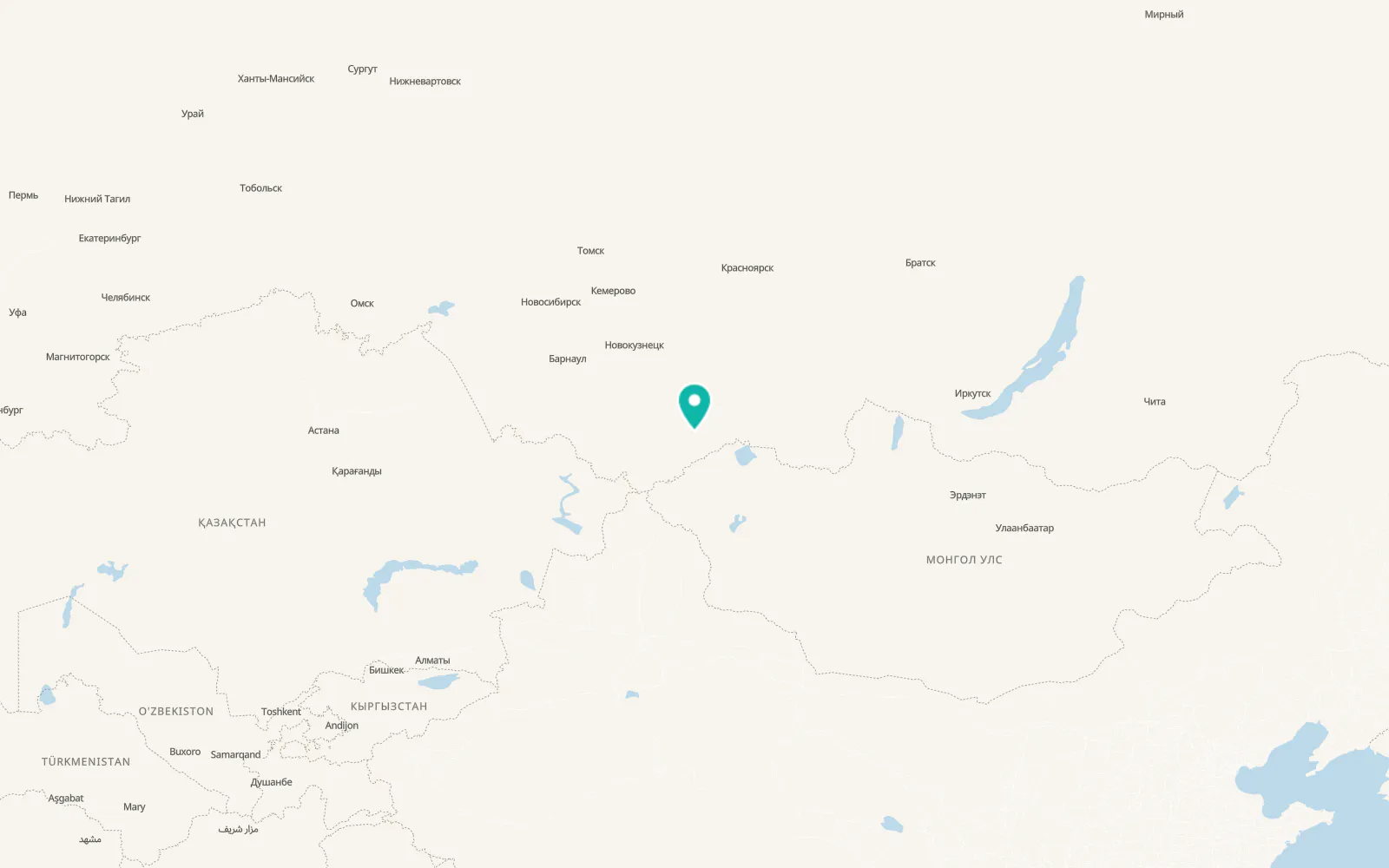 Map of Teeli