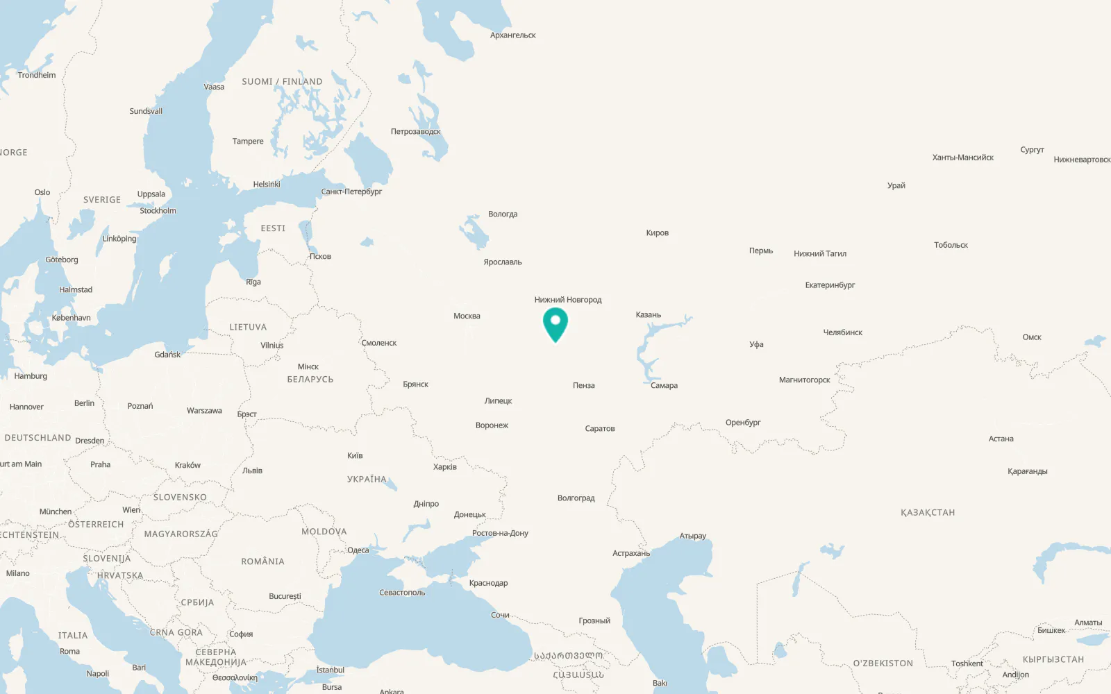 Map of Temnikov
