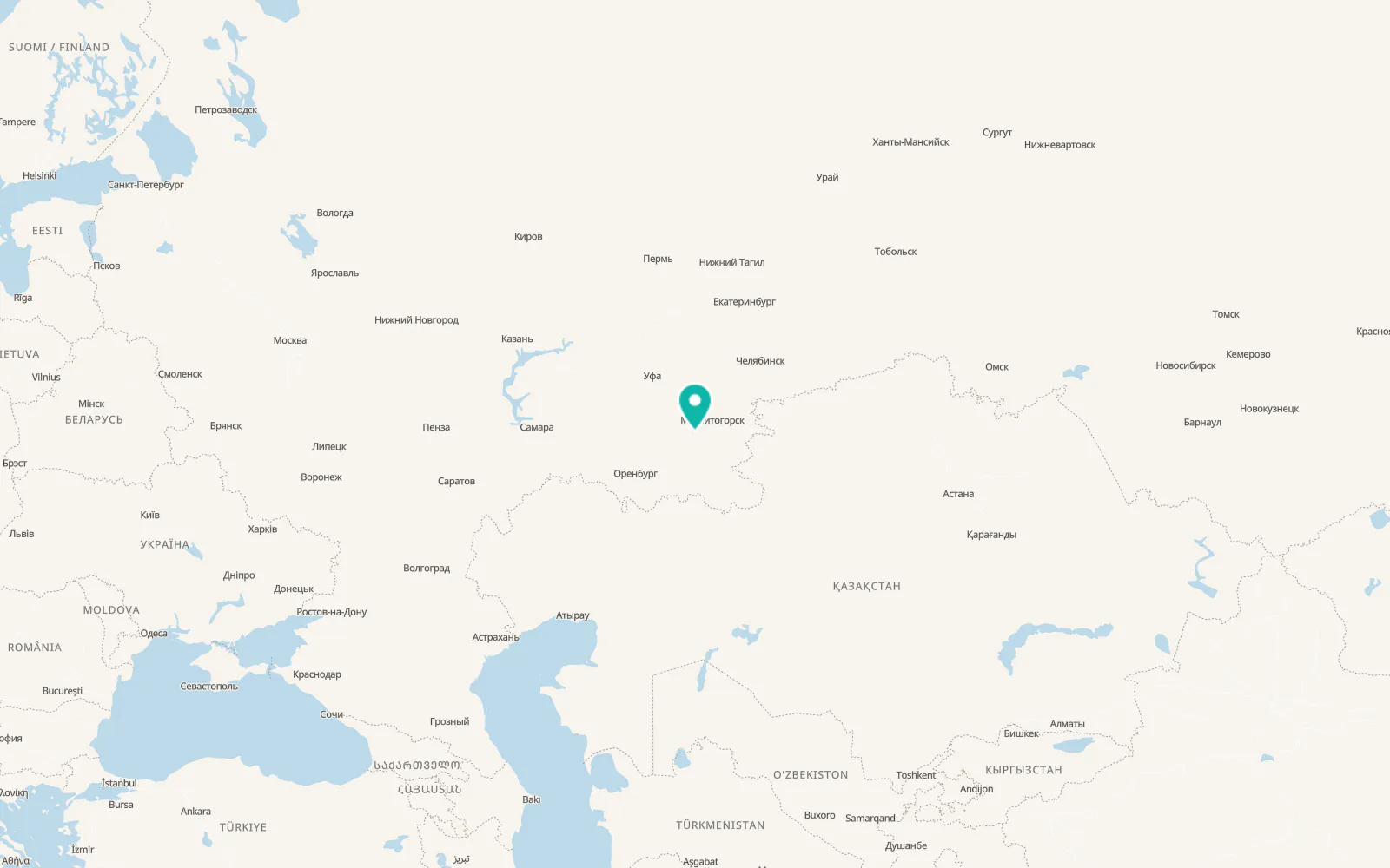 Map of Temyasovo