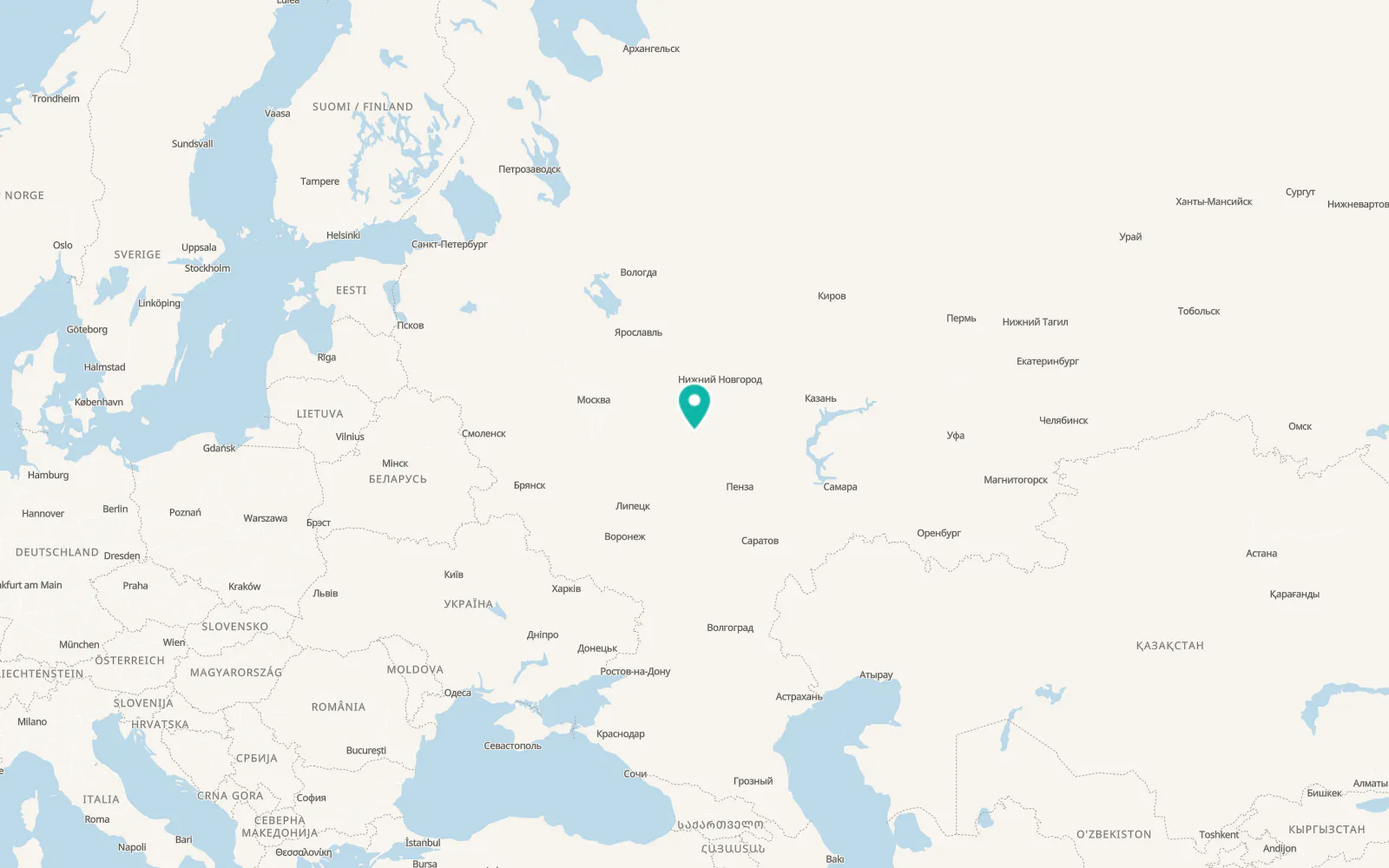 Map of Ten’gushevo
