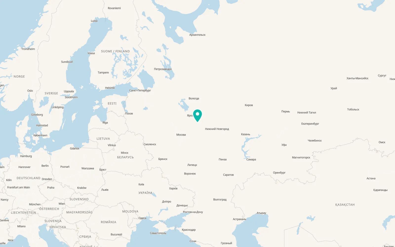 Map of Teykovo