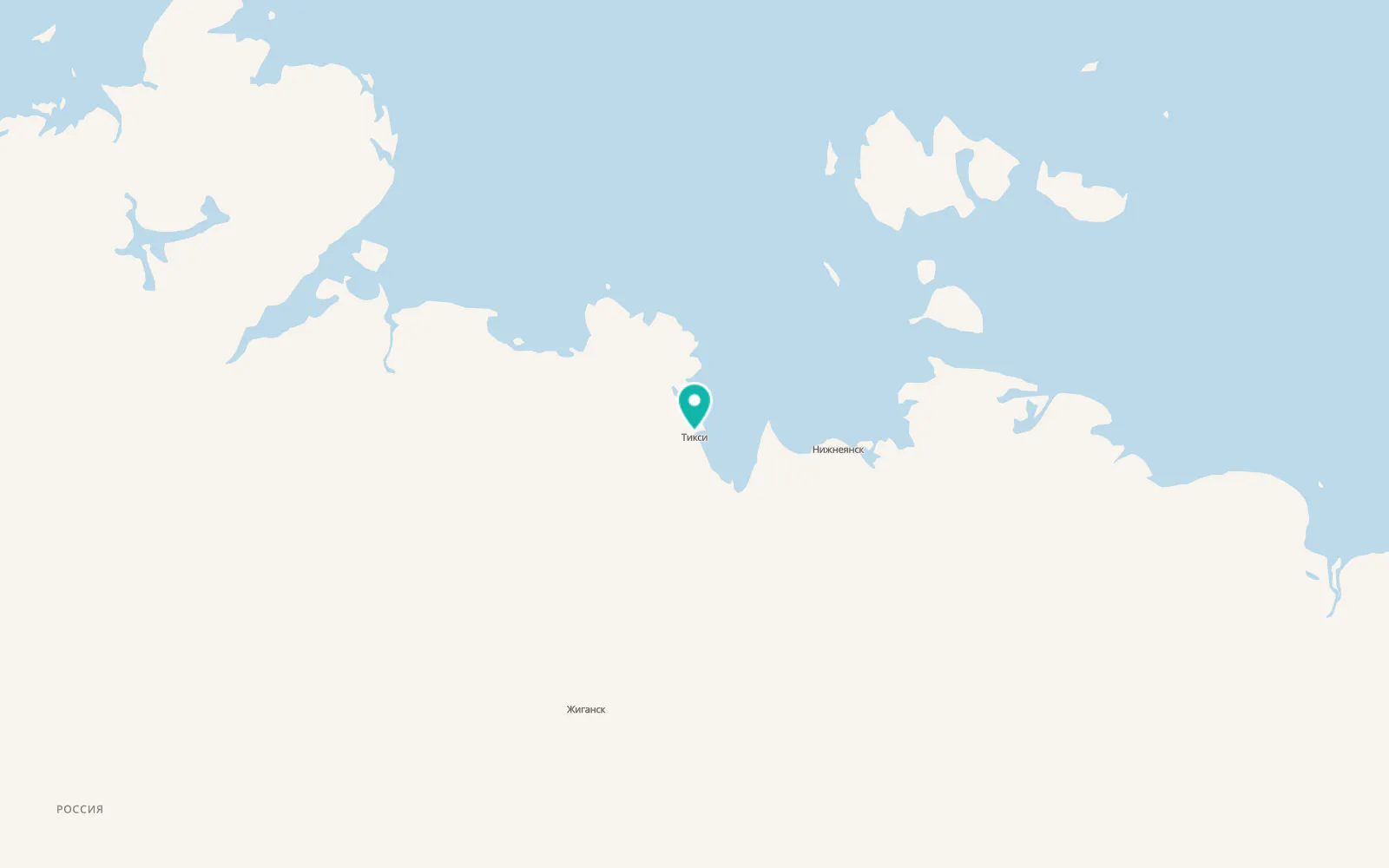 Map of Tiksi