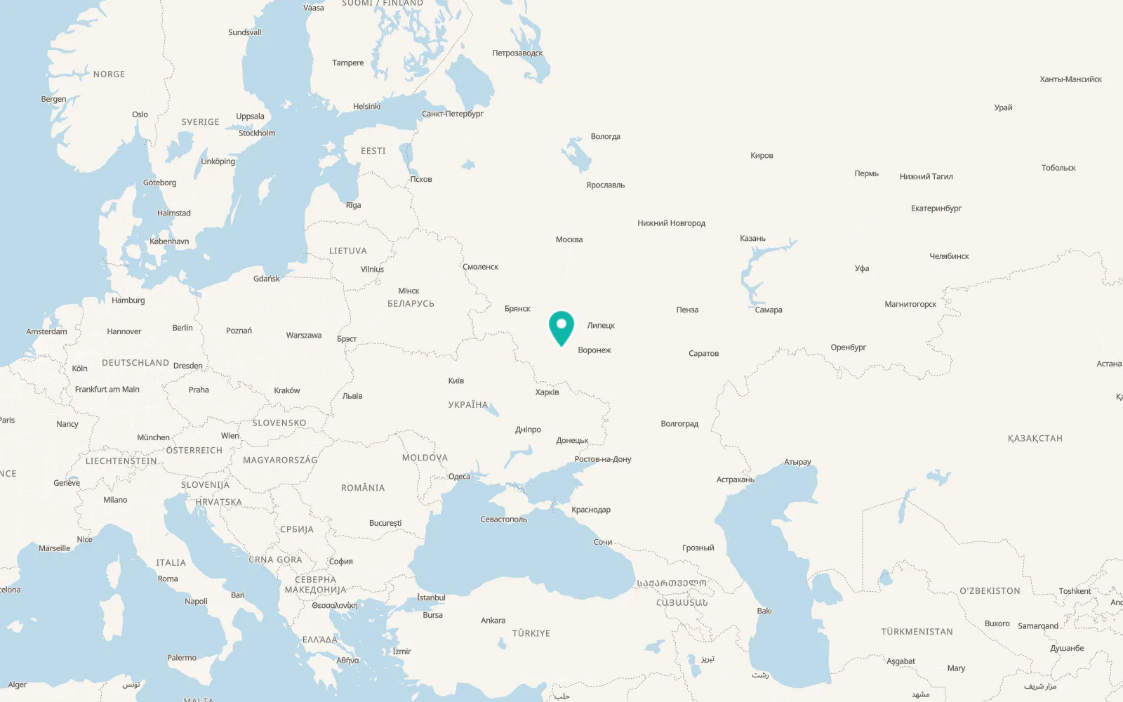 Map of Tim