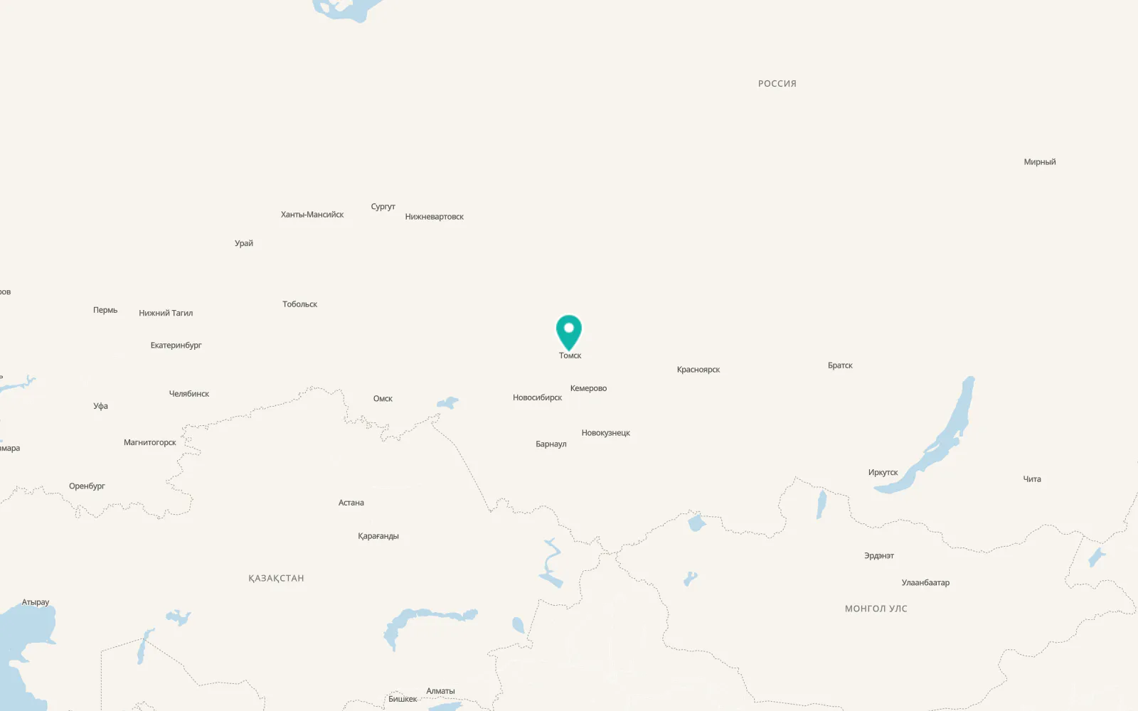 Map of Timiryazevskoye
