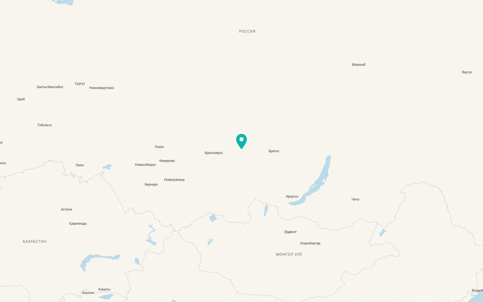 Map of Tinskoy