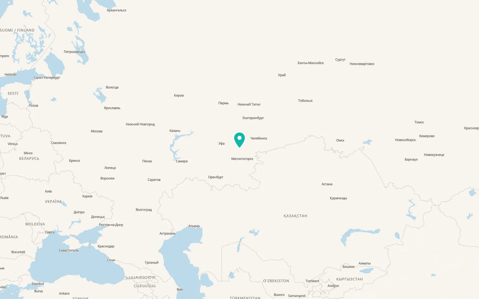 Map of Tirlyanskiy