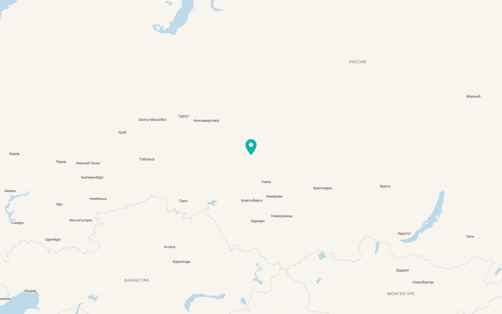 Map of Togur