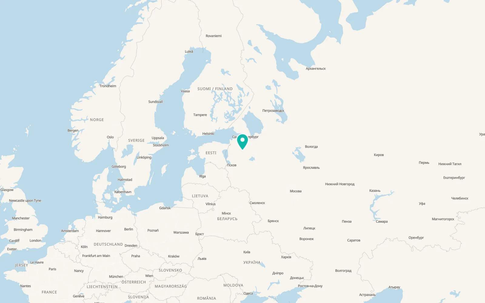 Map of Tolmachevo