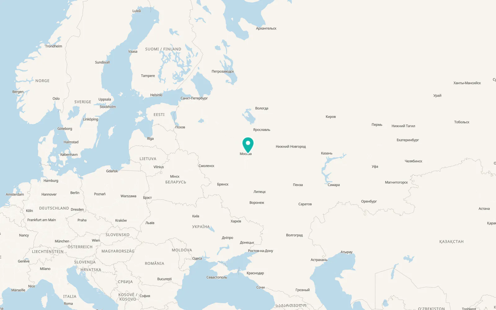 Map of Tomilino
