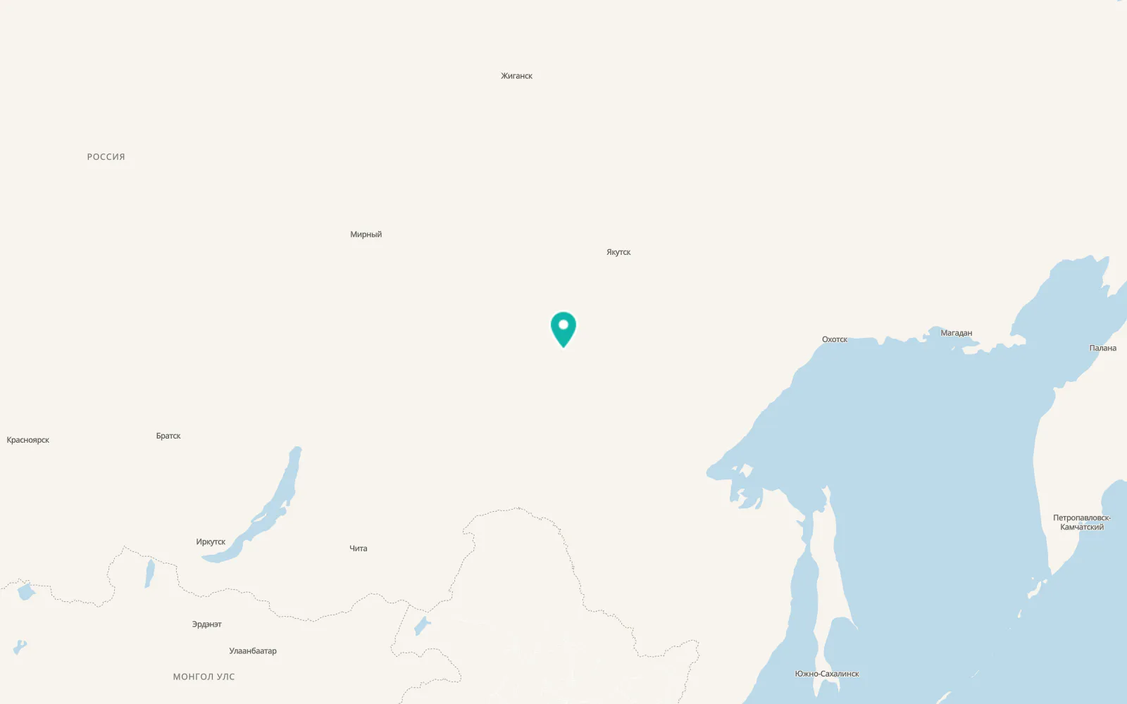 Map of Tommot