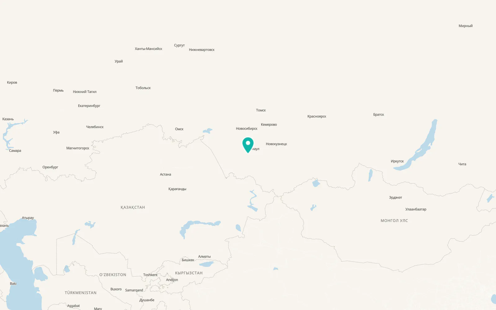 Map of Topchikha