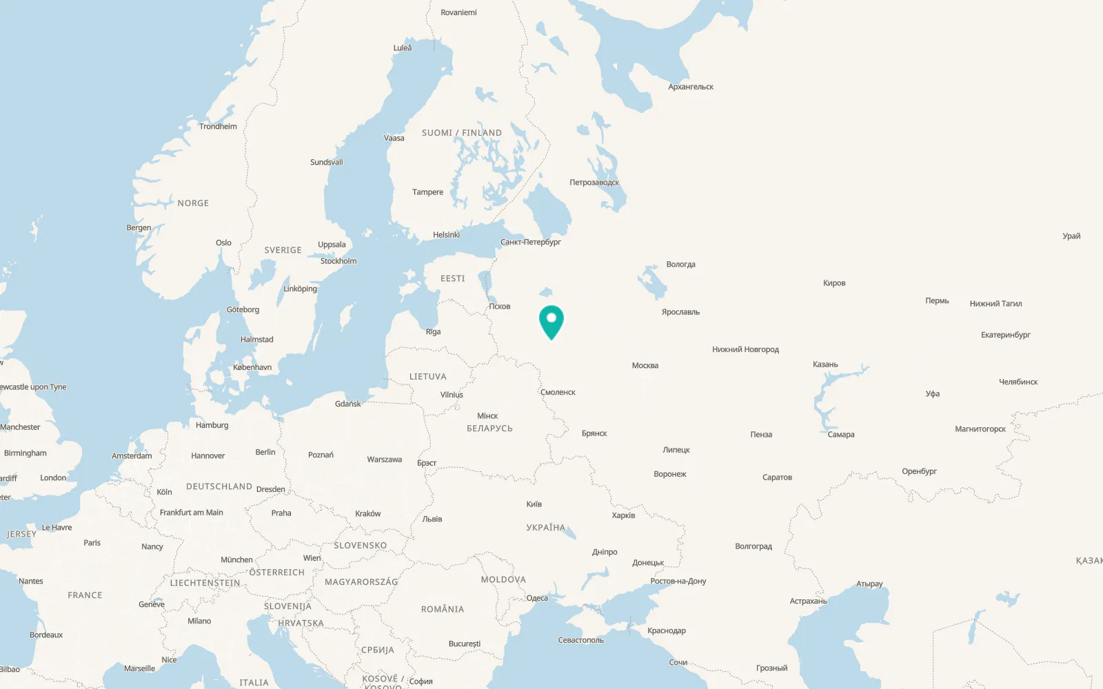 Map of Toropets